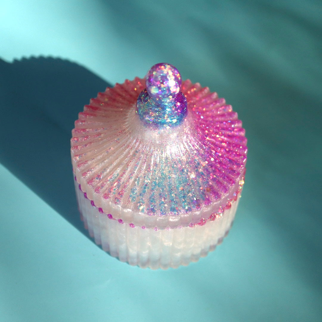 Ribbed Trinket Box - Silicone Mould
