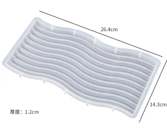 Arch Wave Tray & Trinket Tray (6 designs) - Silicone Mould
