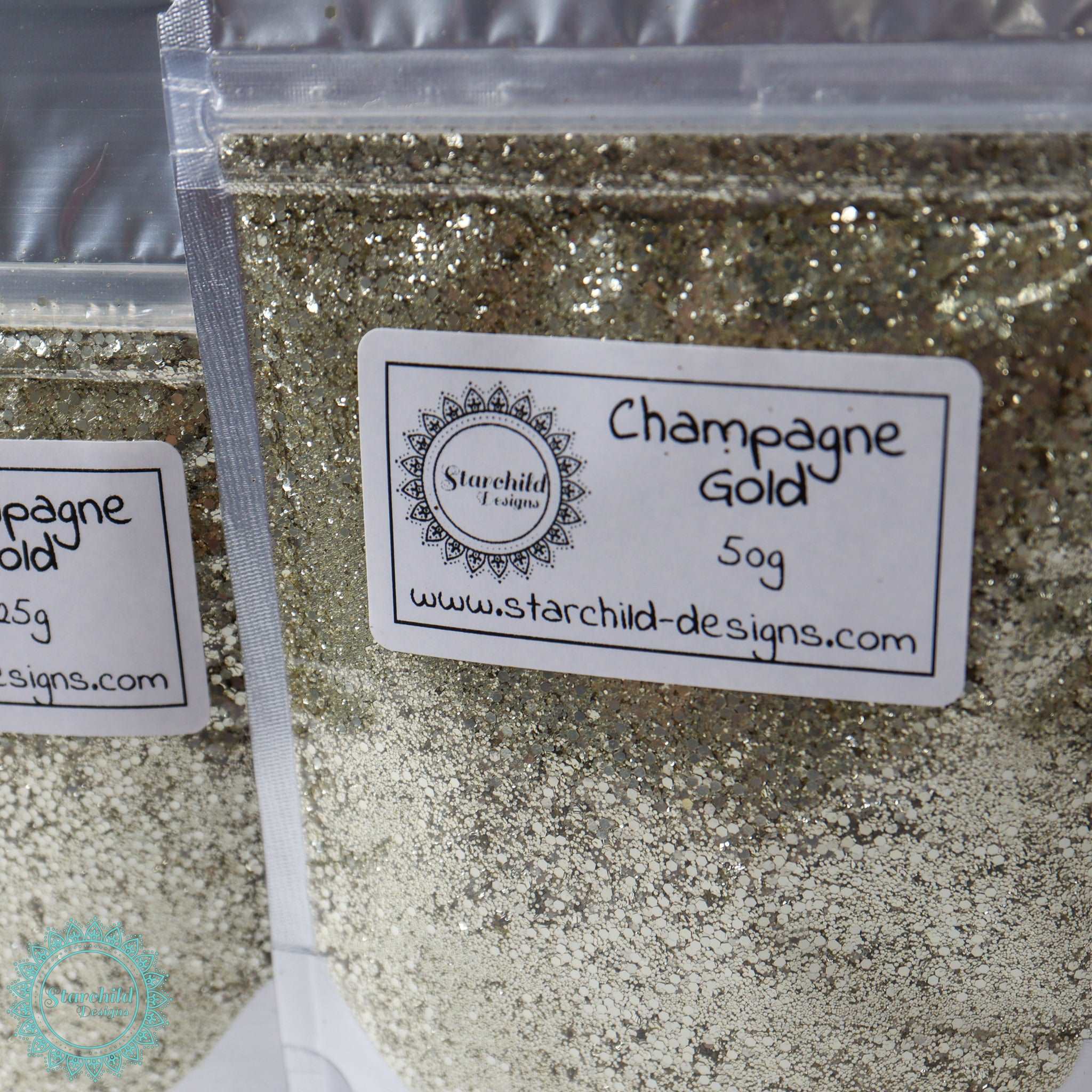 Champagne Gold - Metallic Glitter, Epoxy Resin Art, Brisbane, Australia