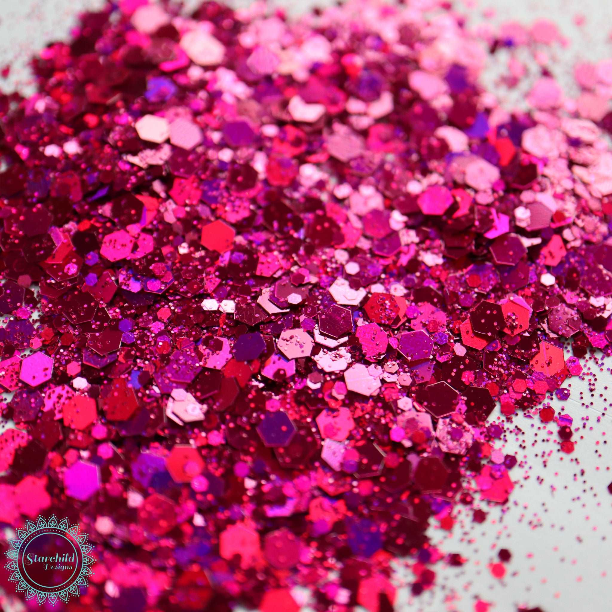 Fuschia Pink  - Holographic Chunky Glitter, Epoxy Resin Art & Craft, Brisbane, Australia