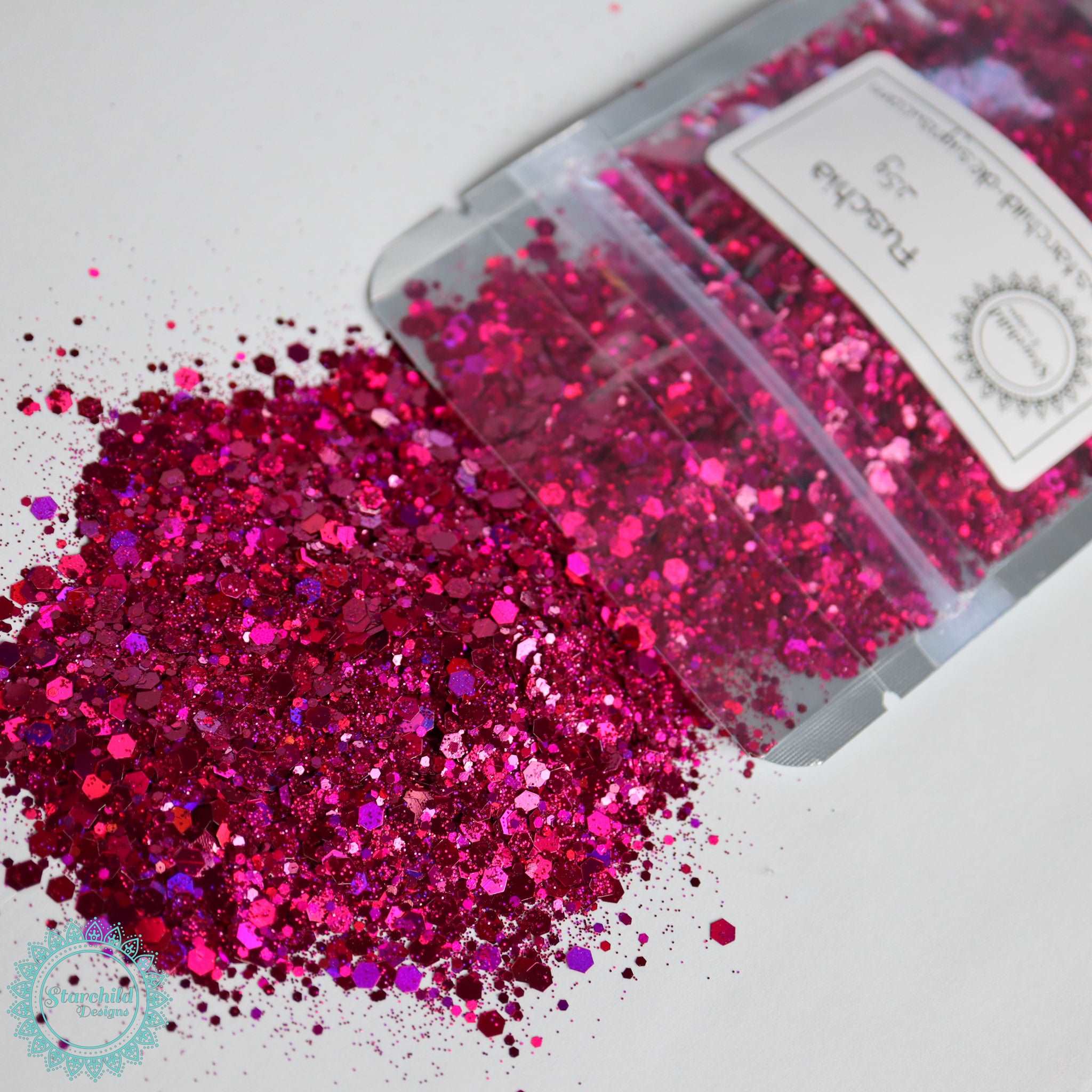 Fuschia Pink  - Holographic Chunky Glitter, Epoxy Resin Art & Craft, Brisbane, Australia