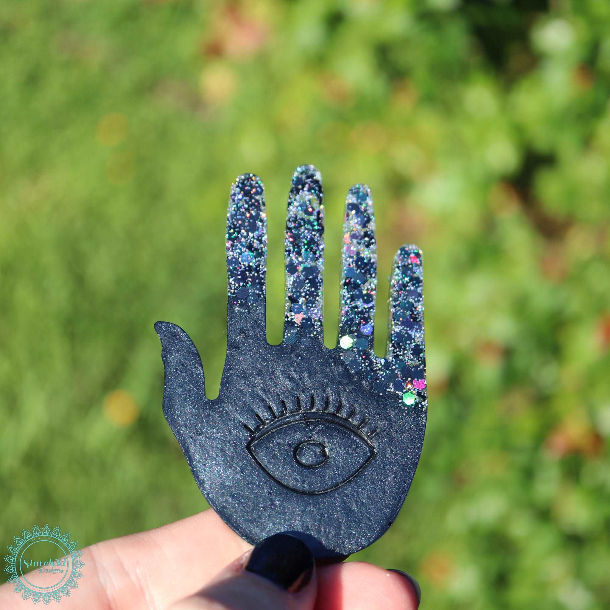 Hamsa Hand Evil Eye Keychain - Silicone Mould