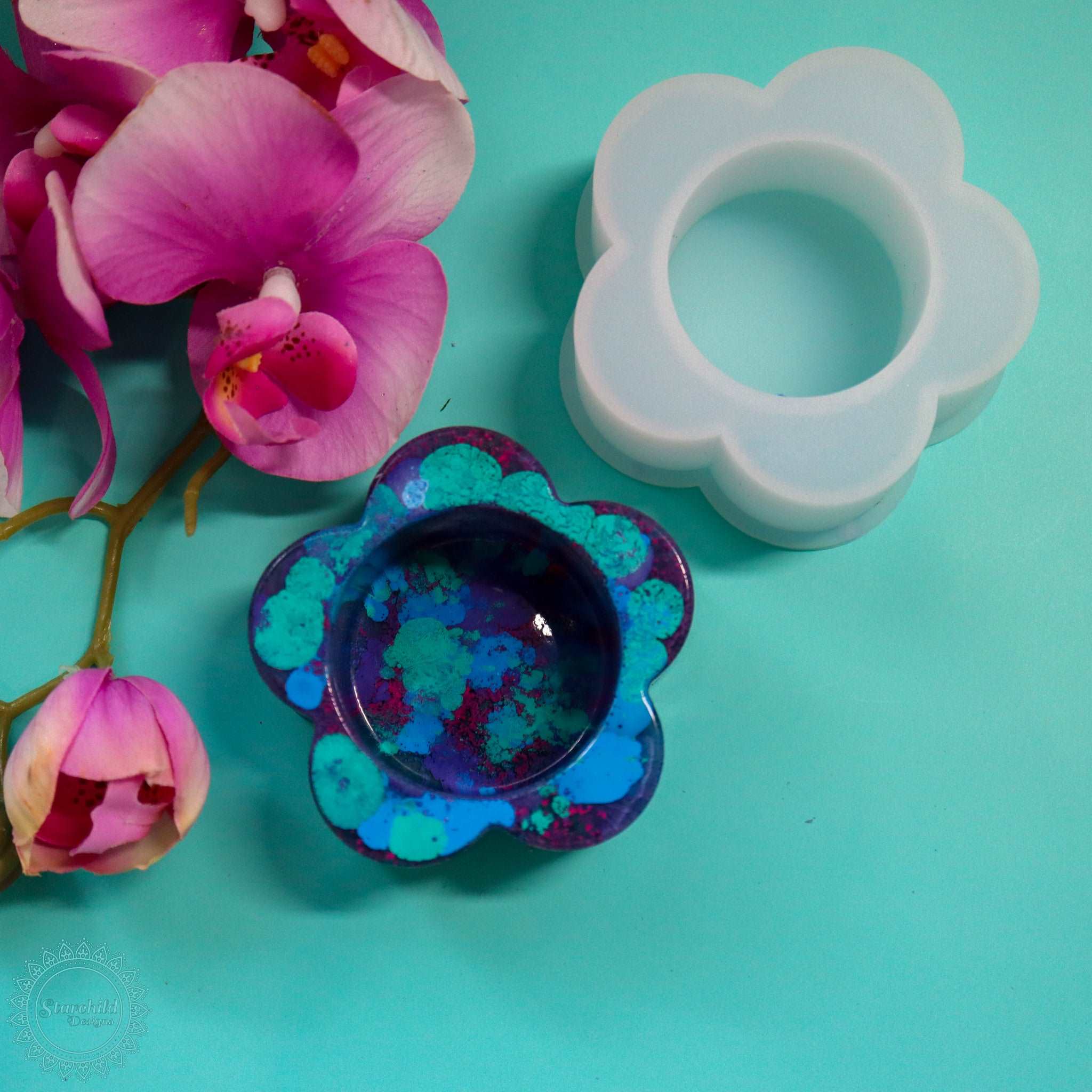 Flower Tealight Holder - Silicone Mould