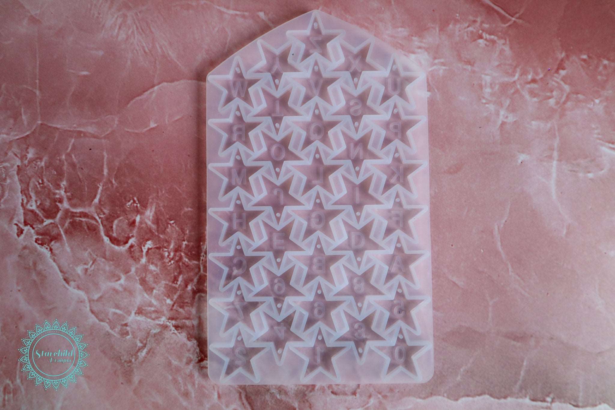 Alphabet Star Pendant/Keychain Silicone Mould, Epoxy Resin Art, Brisbane, Australia