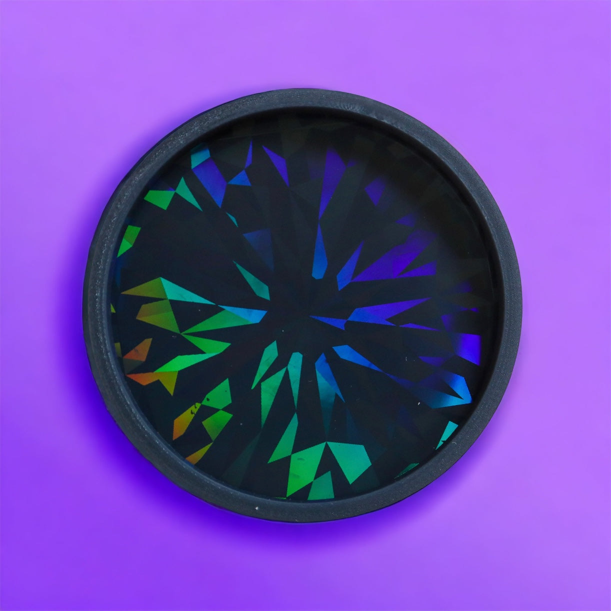 Holographic Shards - Round Coaster - Silicone Mould