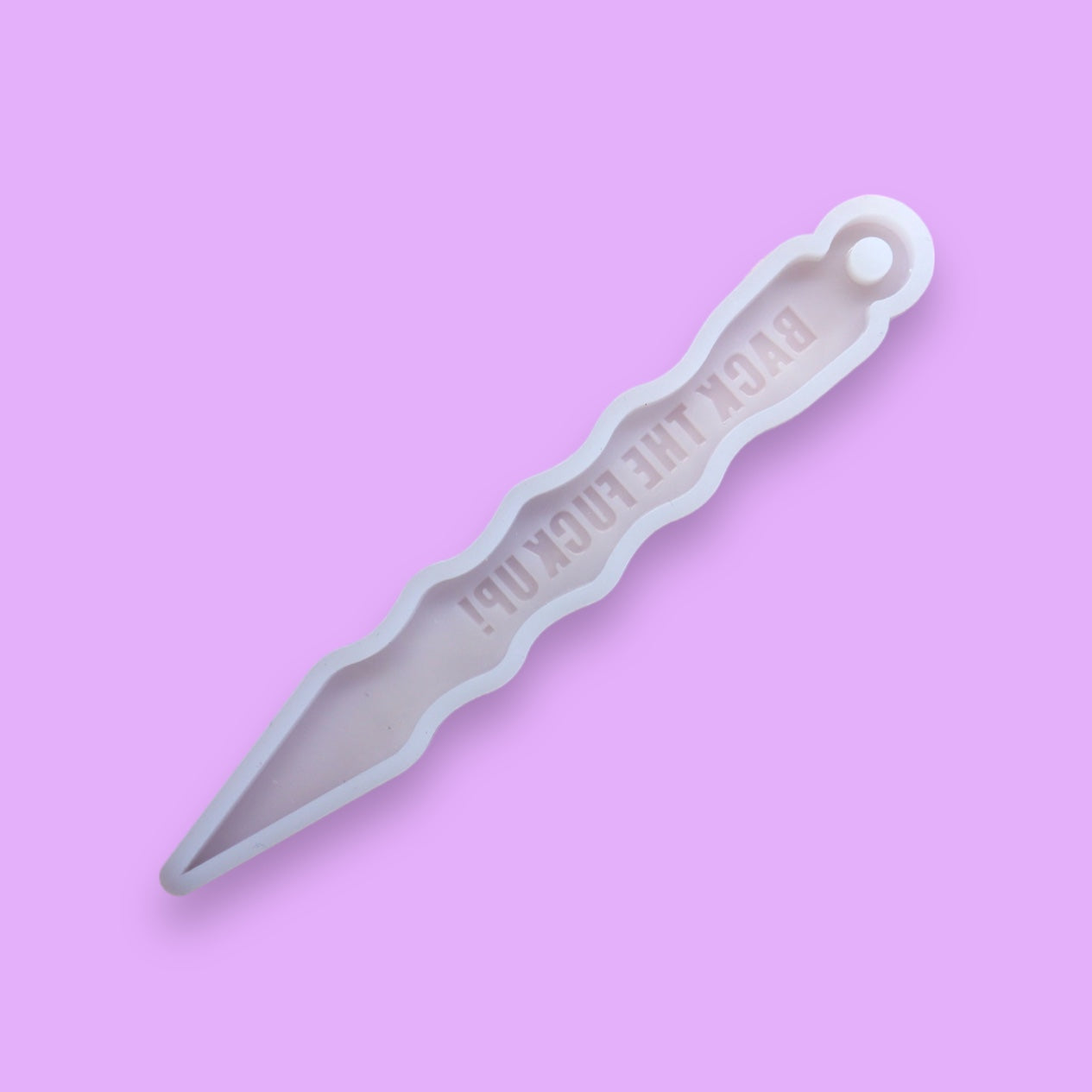 Back the F* Up Defense Keychain - Silicone Mould