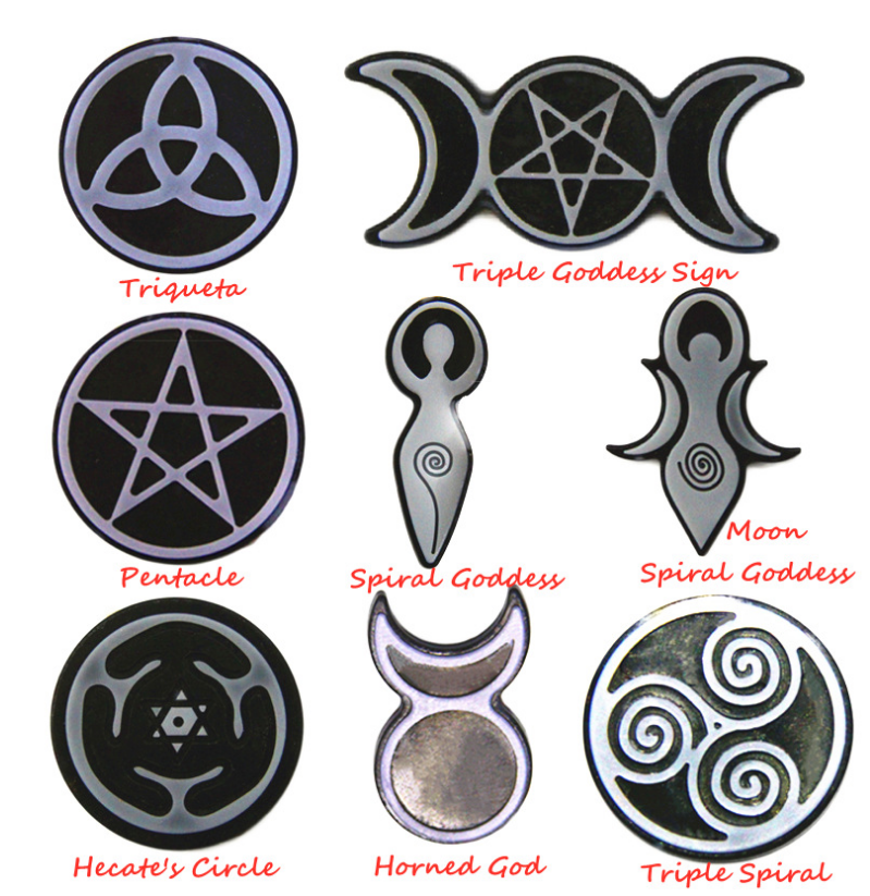 Moon Goddess & Pentagram Silicone Mould