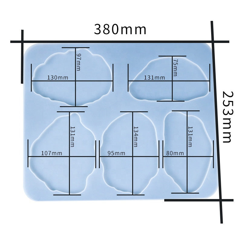 Geode Coaster Set - Silicone Mould