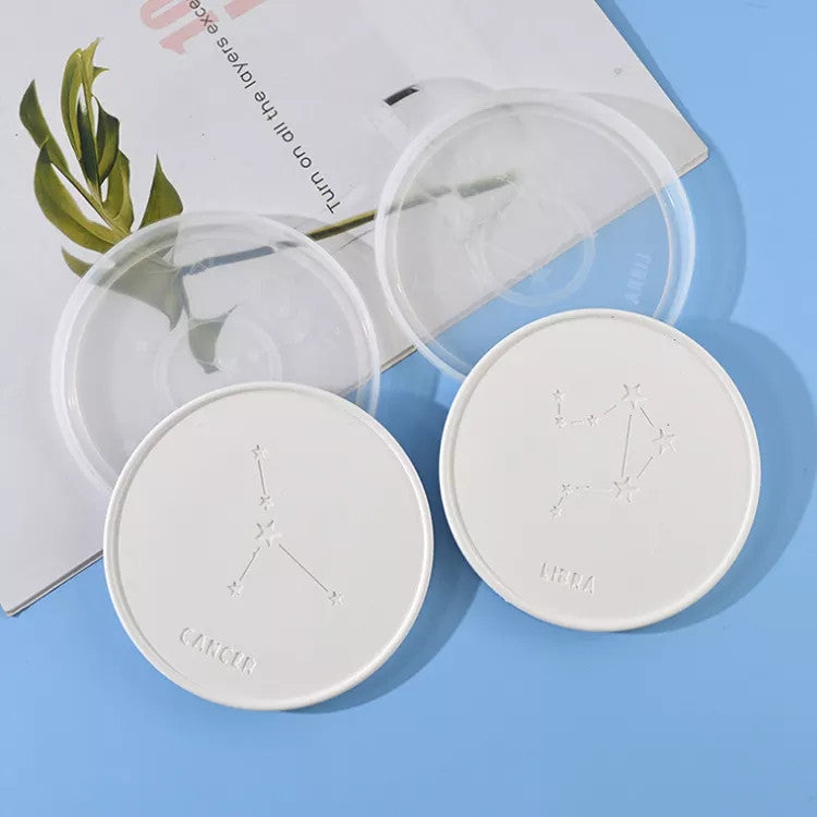 12 Zodiac Constellation Coaster Set Silicone Mould, Epoxy Resin Art, Brisbane, Australia
