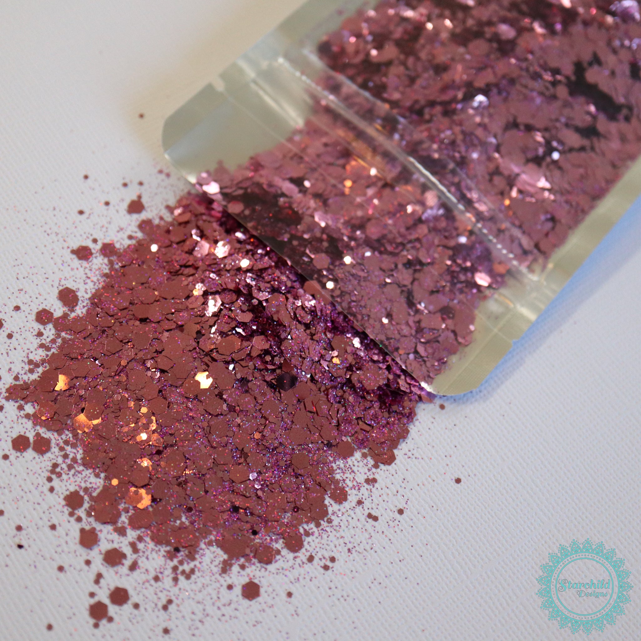 Lotus Flower - Metallic Chunky Glitter