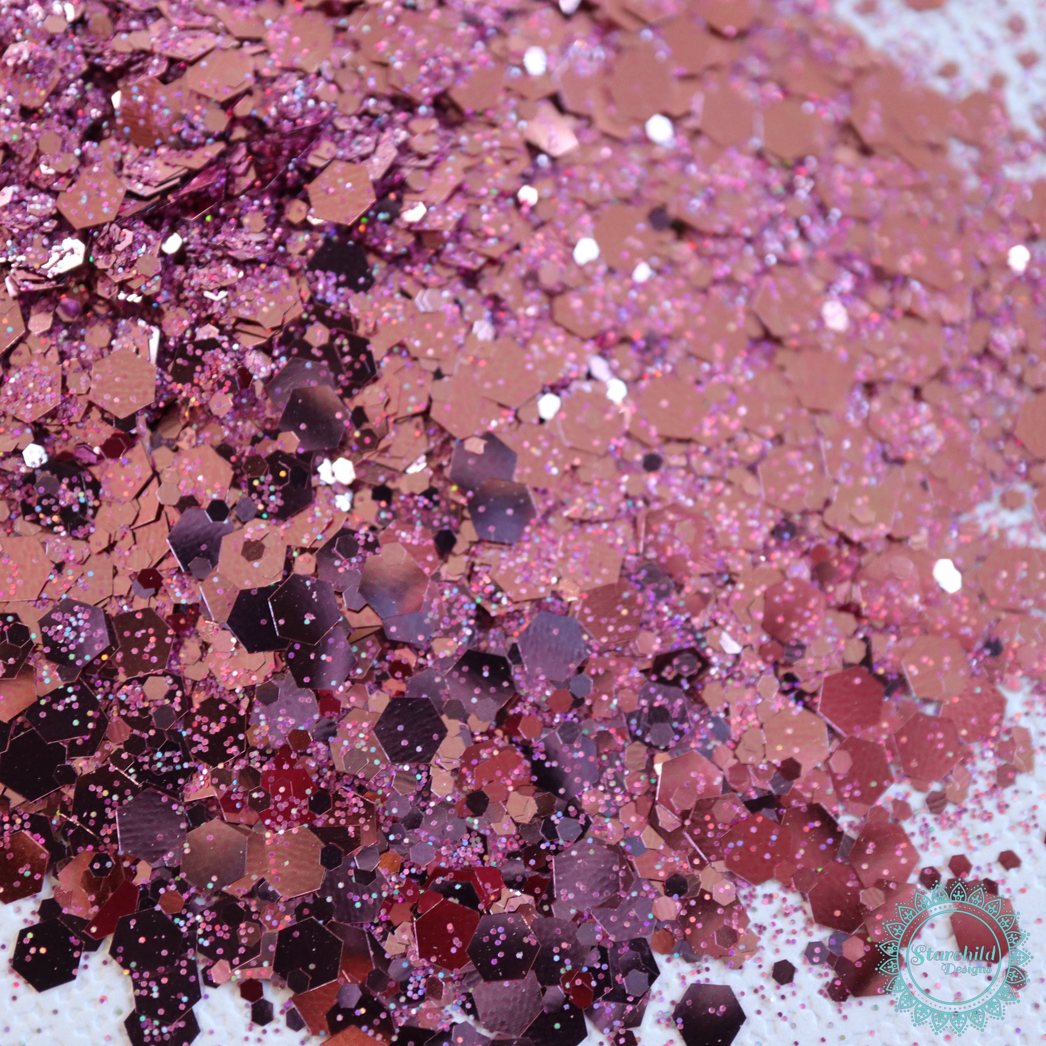 Lotus Flower - Metallic Chunky Glitter