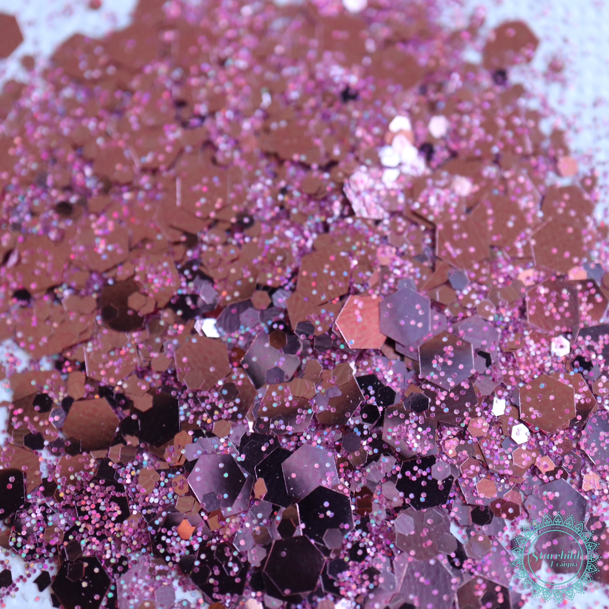 Lotus Flower - Metallic Chunky Glitter