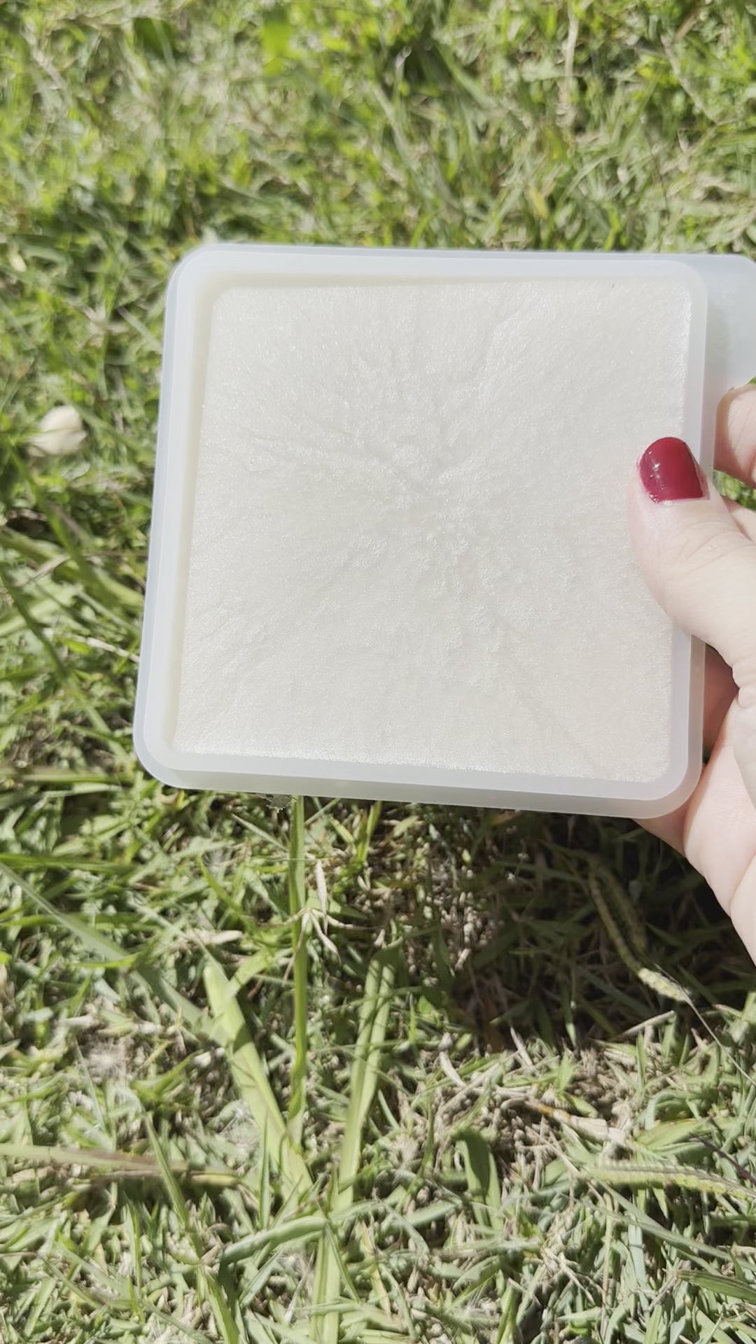 Holographic Square Coaster- Silicone Mould