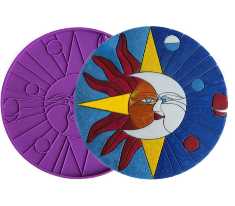 Sun Moon Coaster Silicone Mould, Epoxy Resin, Brisbane, Australia