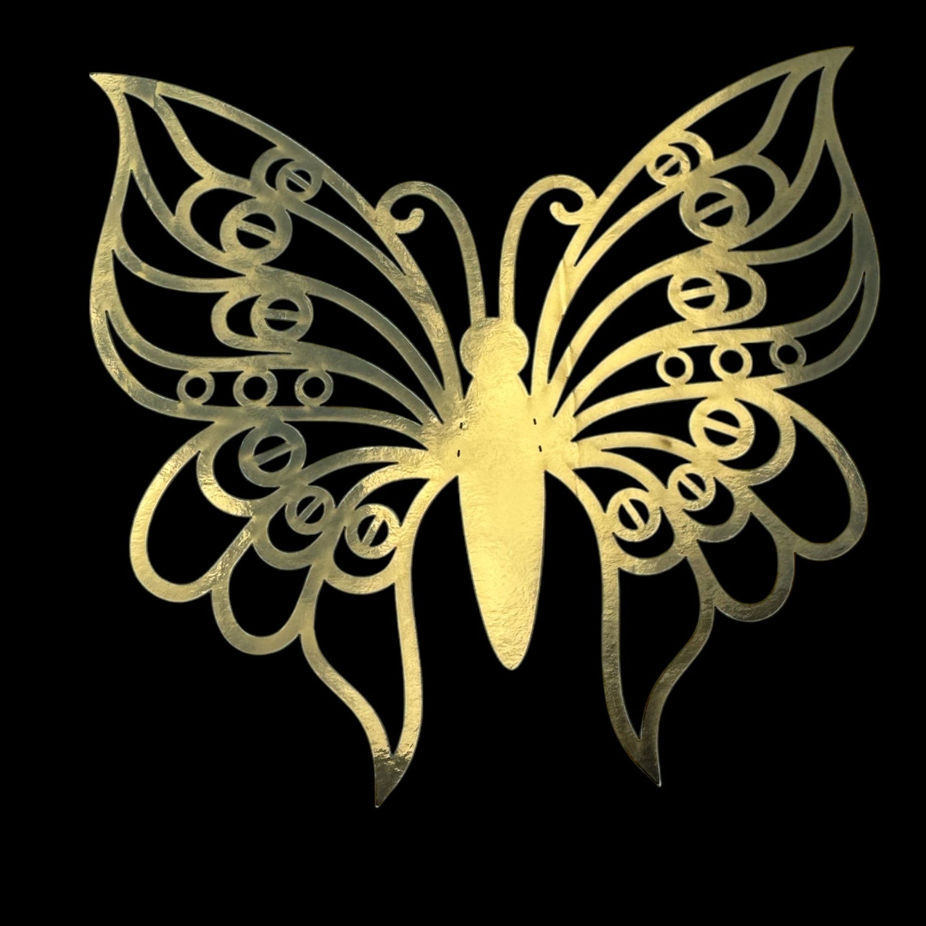 Butterfly Design 2 - Gold Foil Insert (10 pack)