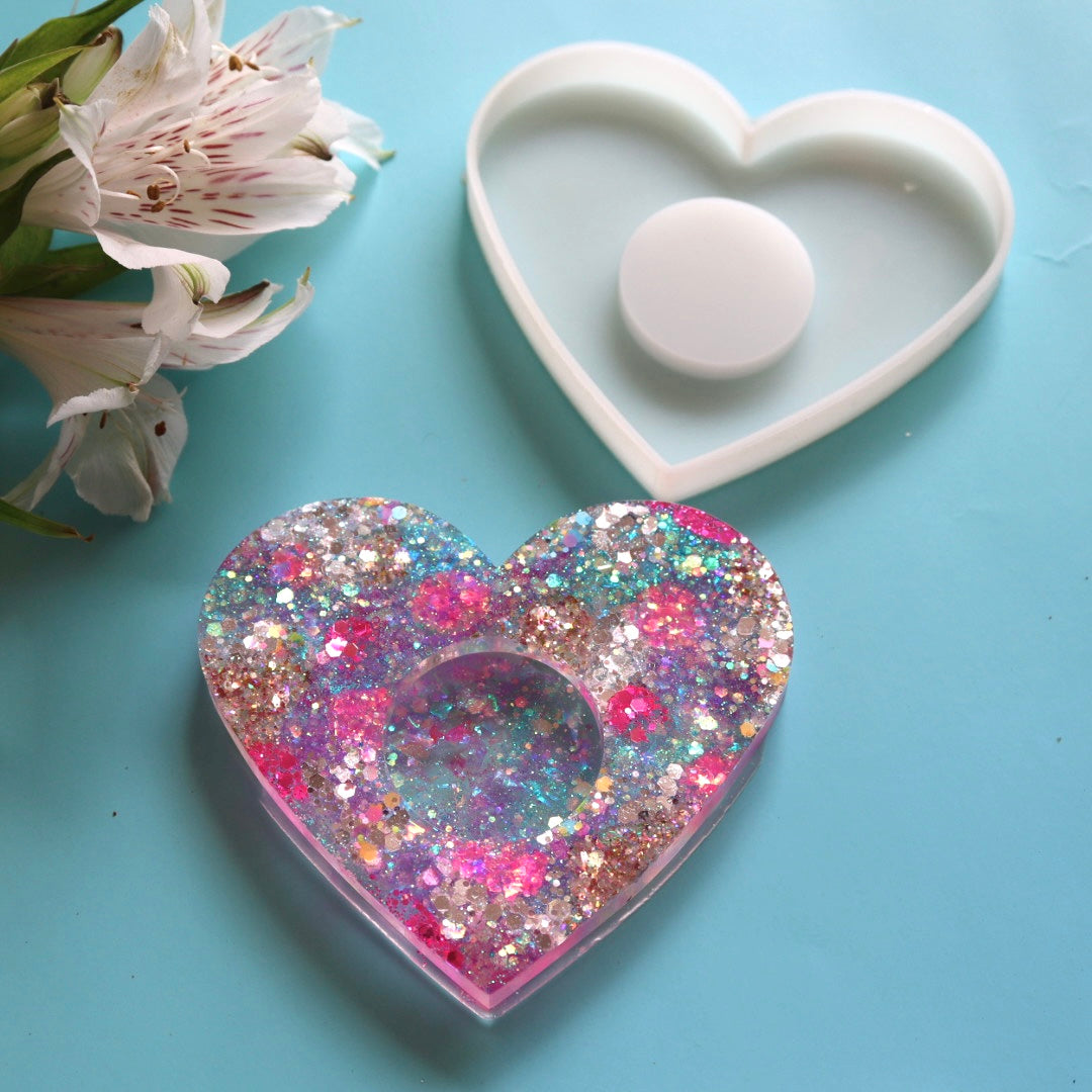 Heart Tealight Holder - Silicone Mould
