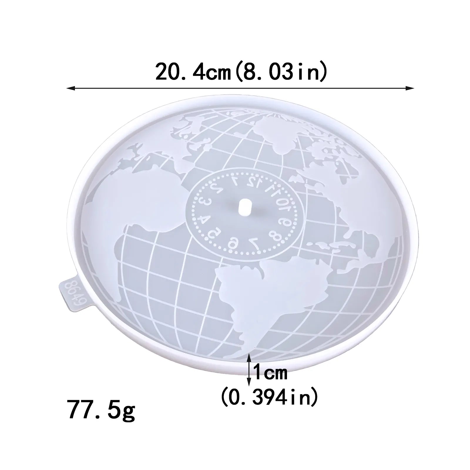 World Clock 20cm- Silicone Mould
