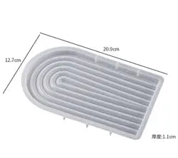 Arch Wave Tray & Trinket Tray (6 designs) - Silicone Mould