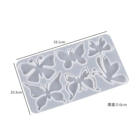 Butterfly Keychain/Pendant - Silicone Mould