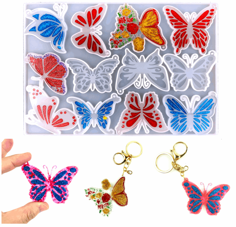 Butterfly Keychain - Silicone Mould