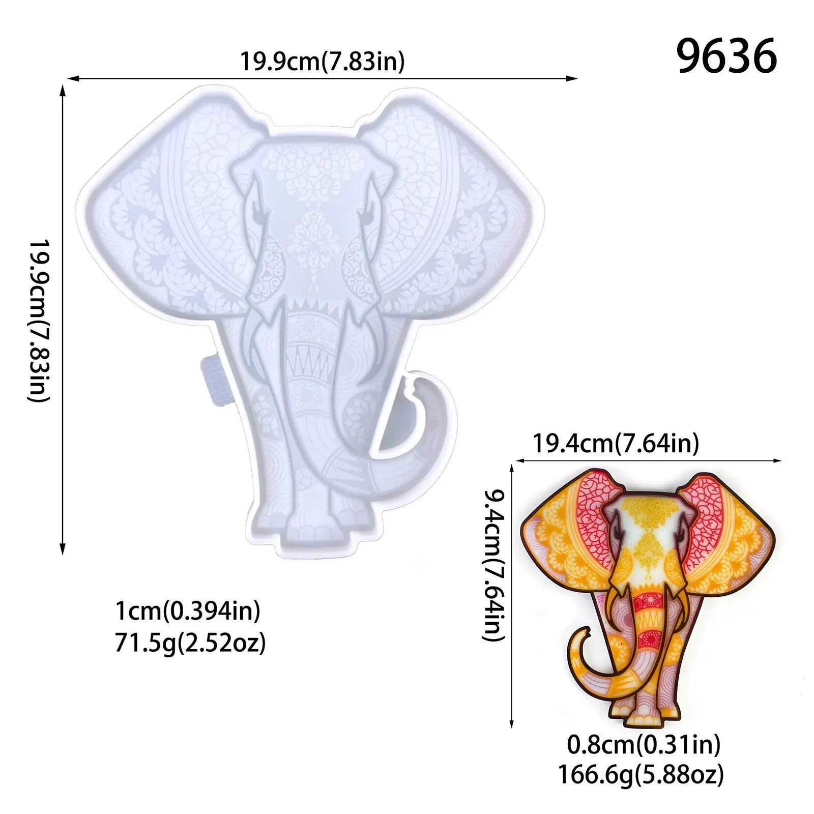 Boho Elephant - Silicone Mould