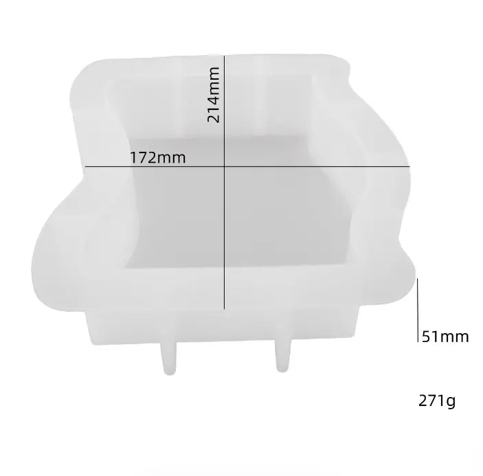 Arch & Wave - Large Deep Cast - Bookends - Silicone Mould