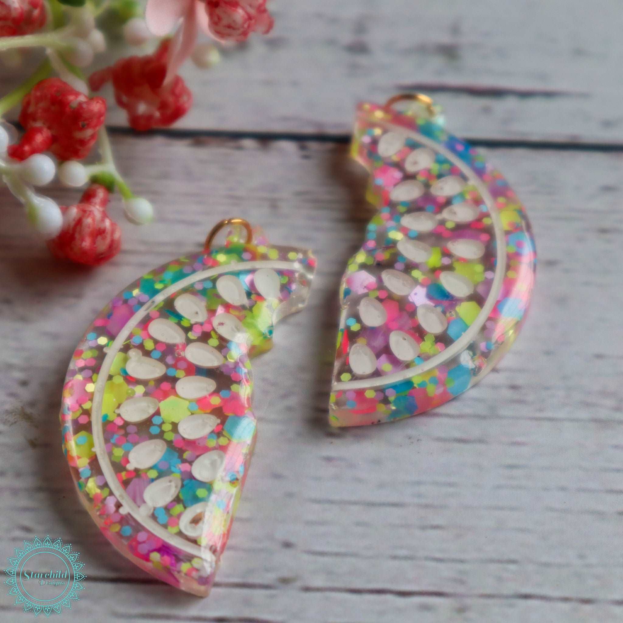Confetti Cake - Matte Chunky Glitter, Epoxy Resin Art, Brisbane, Australia