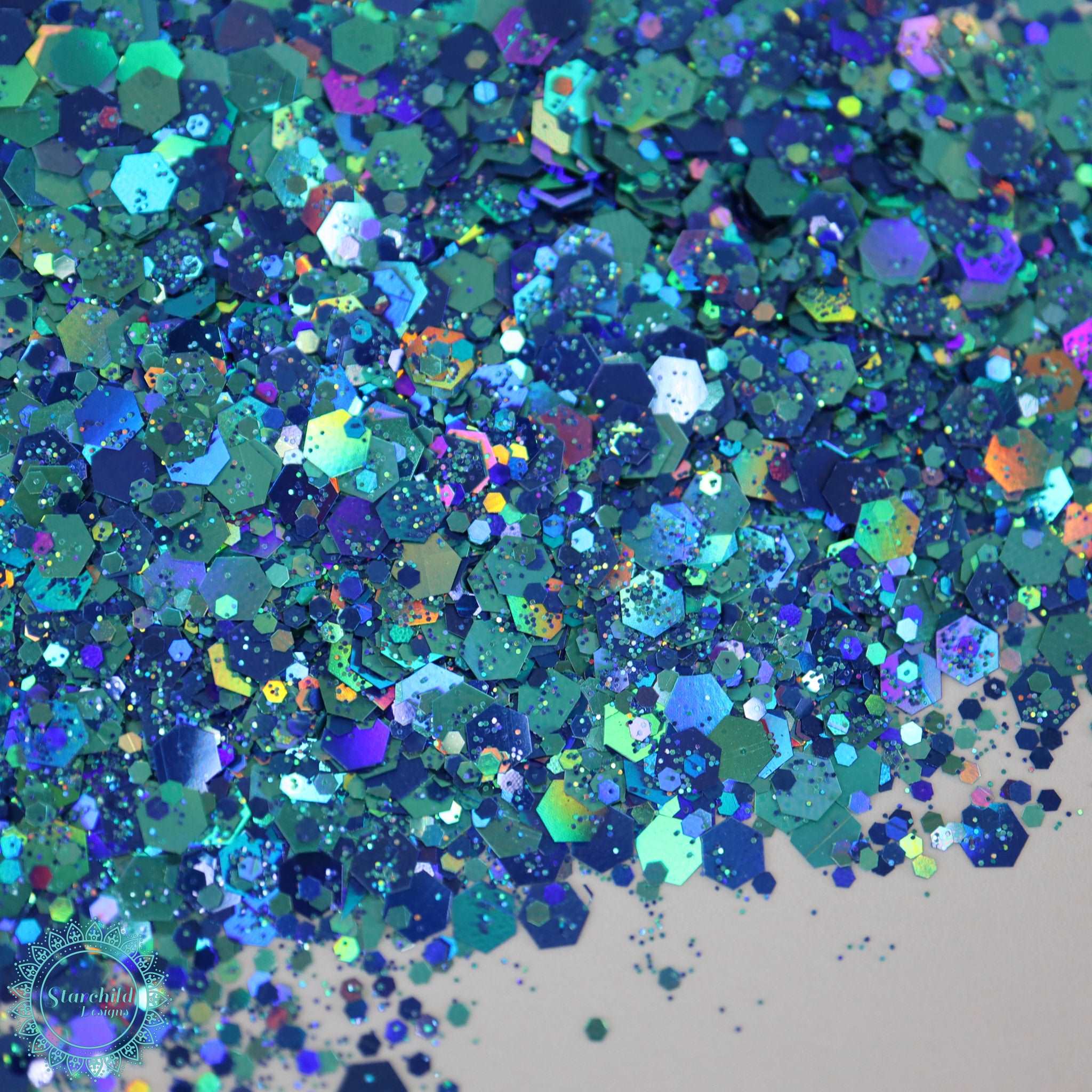 Coastal Paradise - Holographic Chunky Glitter, Epoxy Resin Art, Brisbane, Australia