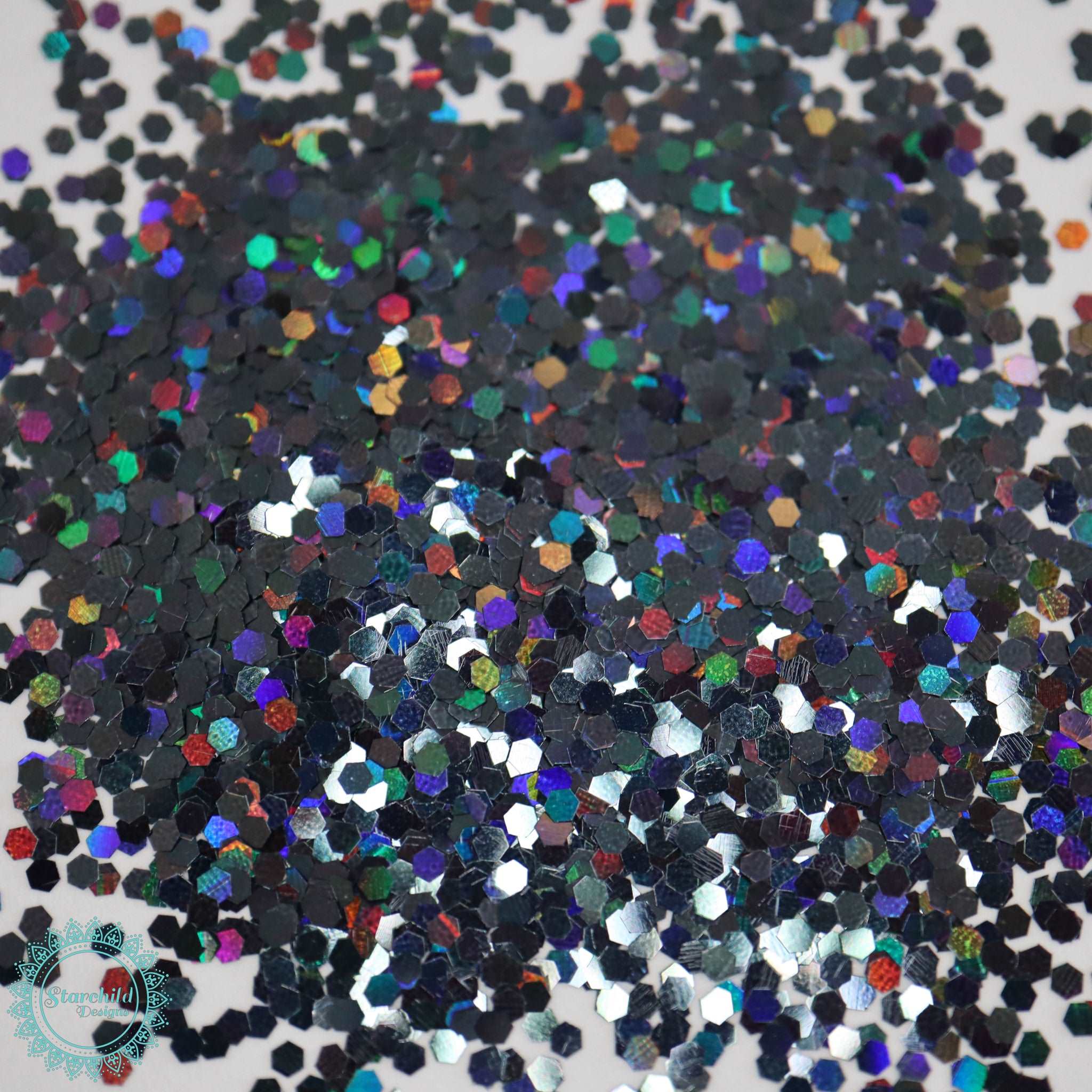 Black Supernova - Chunky Holographic Glitter, Epoxy Resin Art & Craft, Brisbane, Australia