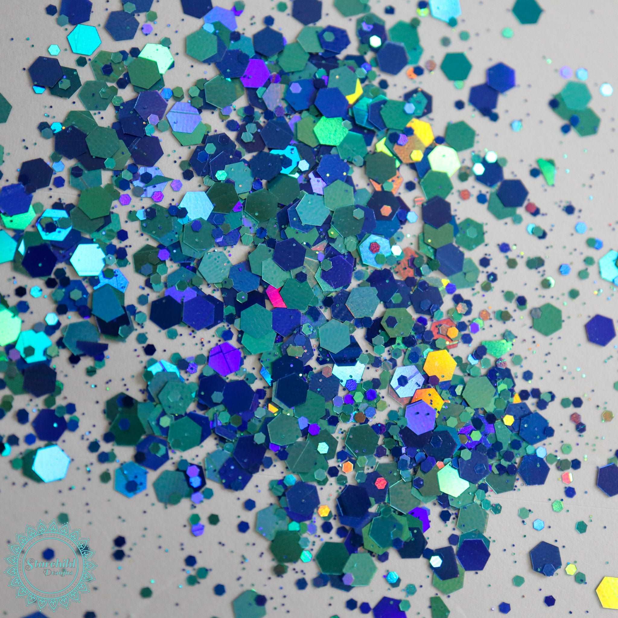 Coastal Paradise - Holographic Chunky Glitter, Epoxy Resin Art, Brisbane, Australia