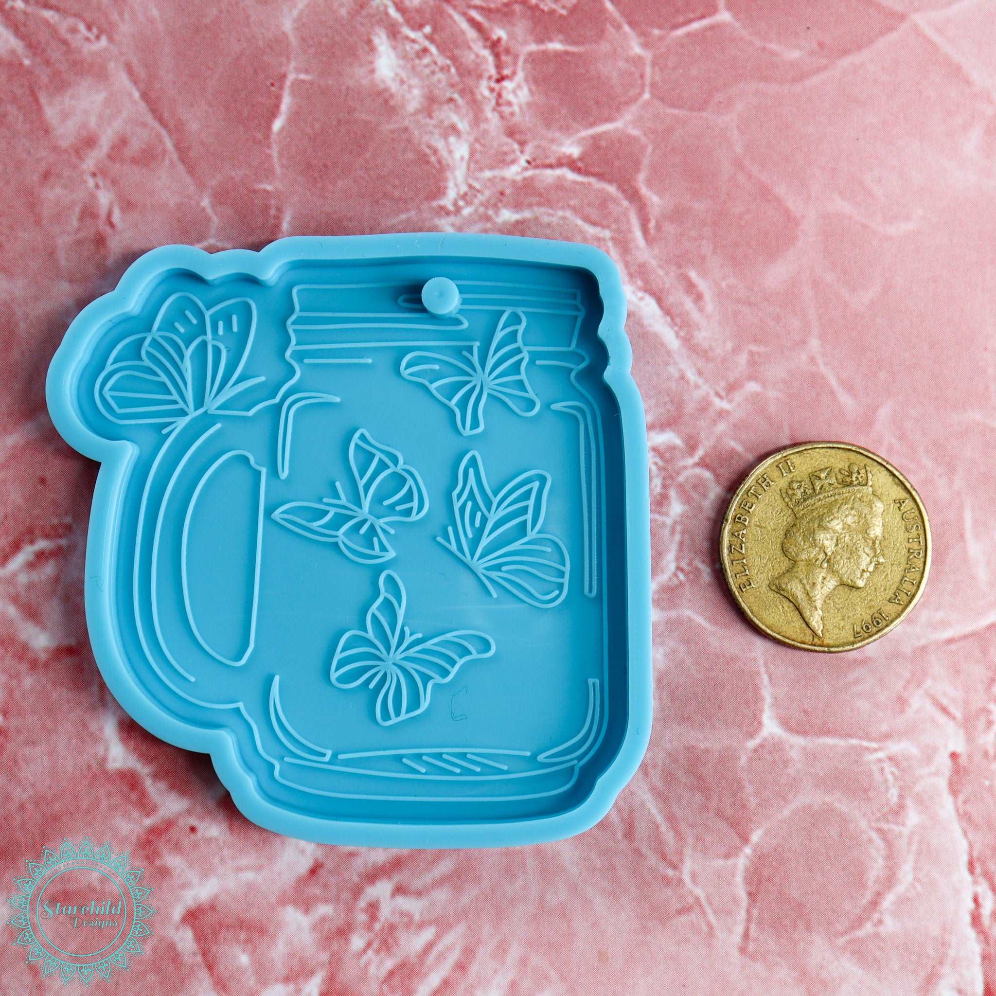 Butterfly Masin Jar Keychain Silicone Mould, Epoxy Resin Art, Brisbane, Australia