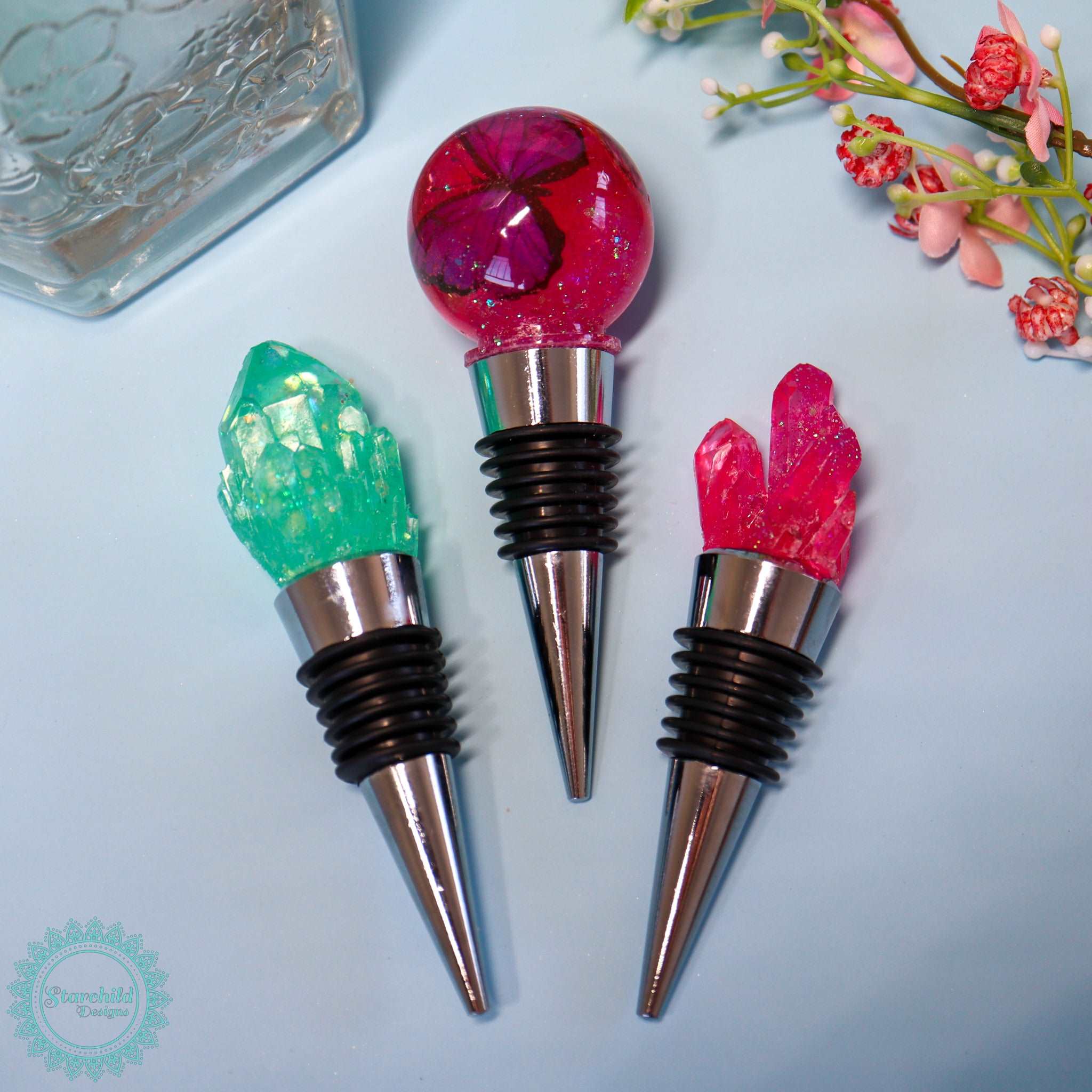 Crystal & Sphere Bottle Stopper - Silicone Mould