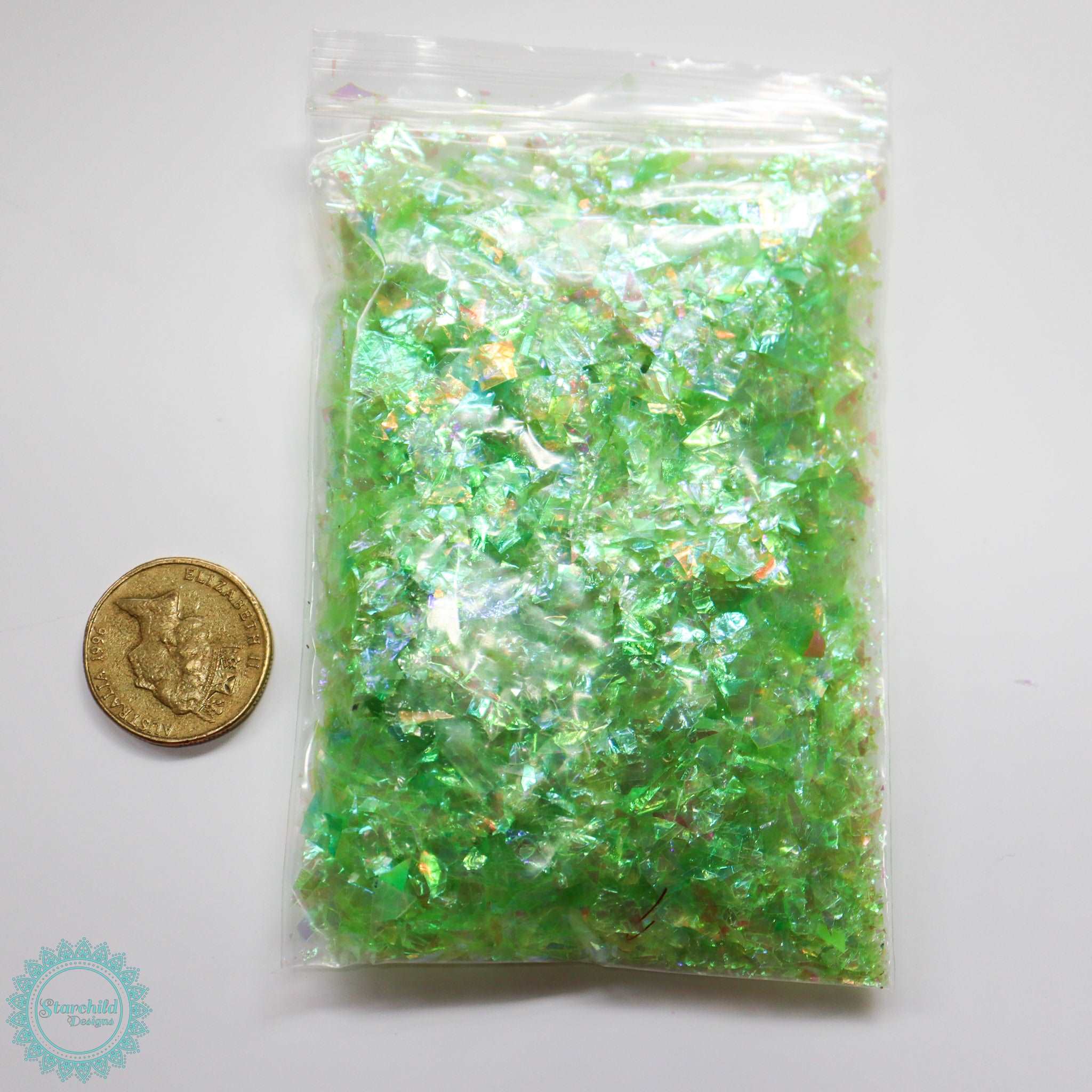 Green -  Iridescent Mylar Flake