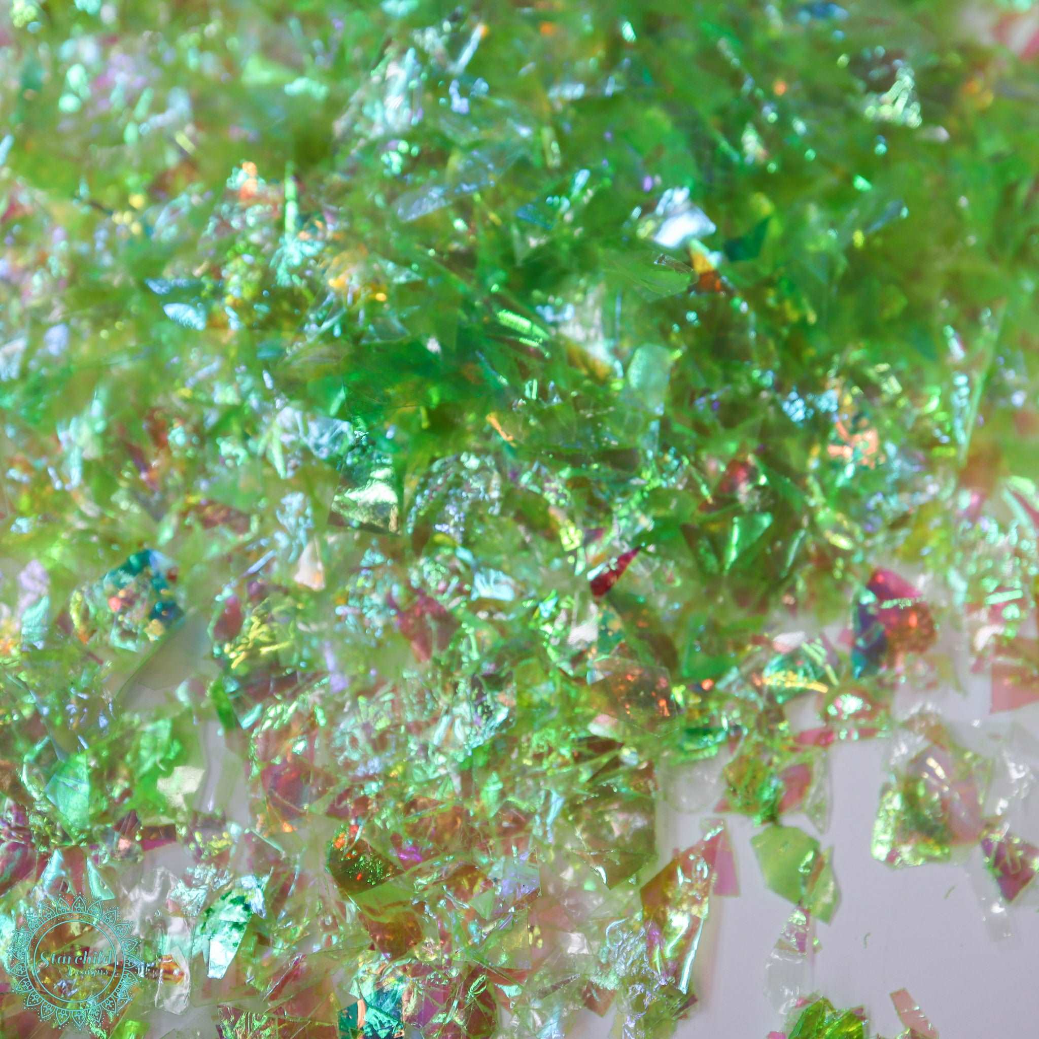 Green -  Iridescent Mylar Flake