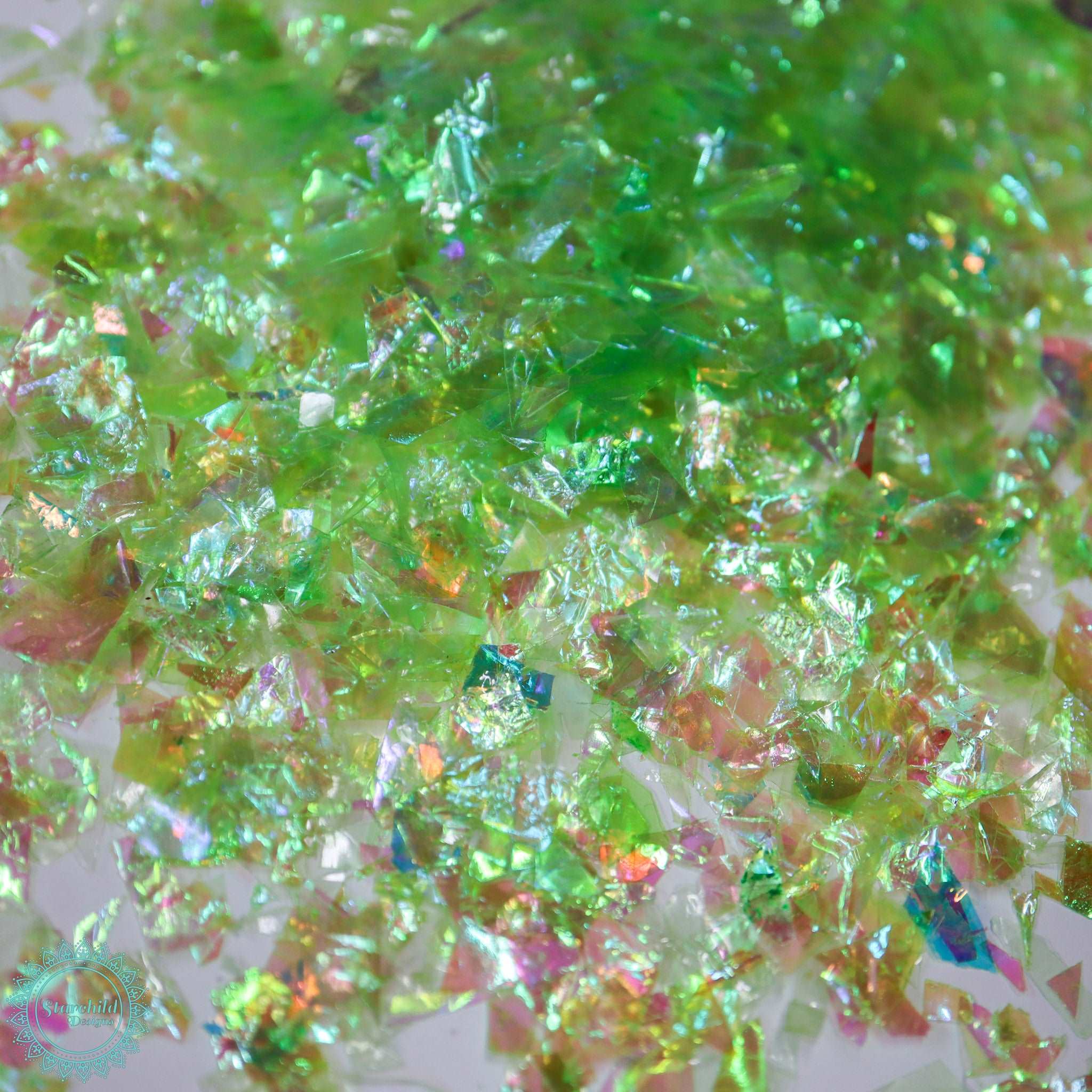 Green -  Iridescent Mylar Flake