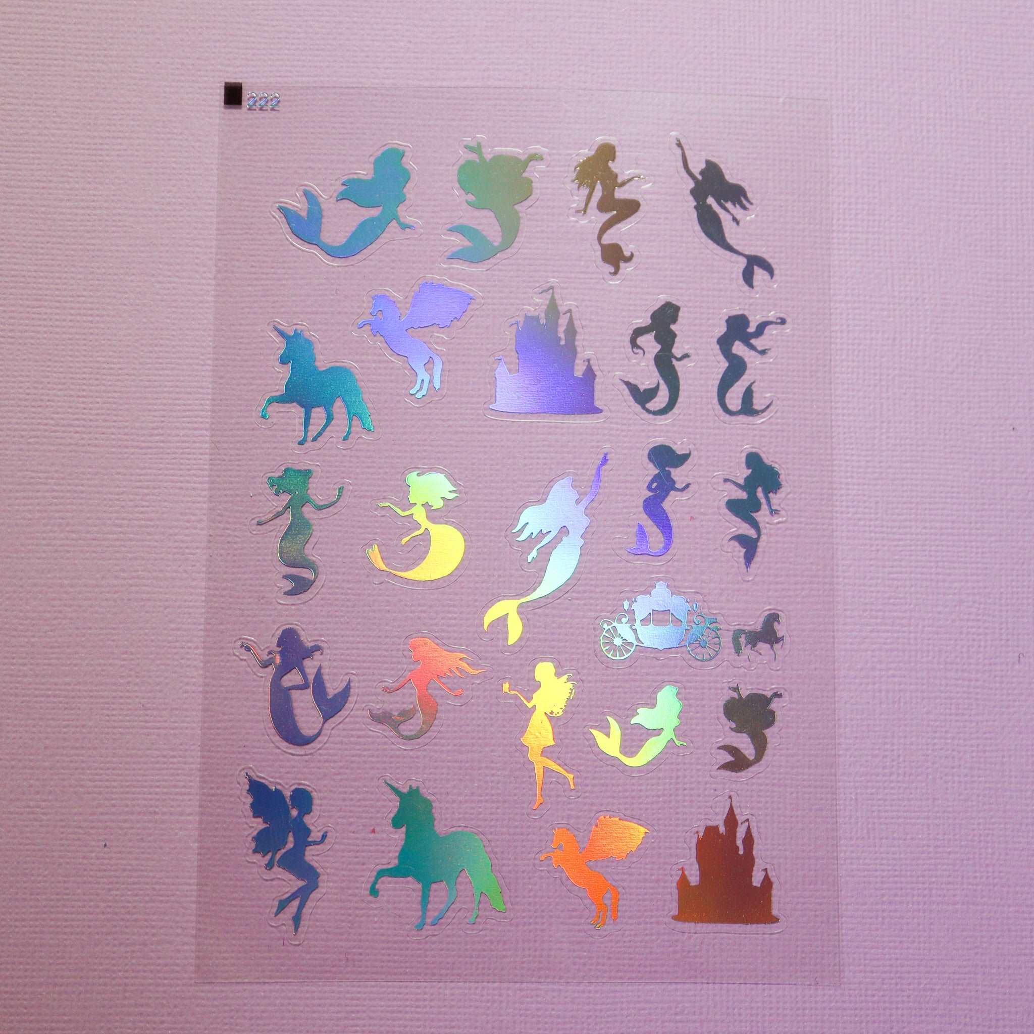 Fairytale #1 Silver Holographic Stickers