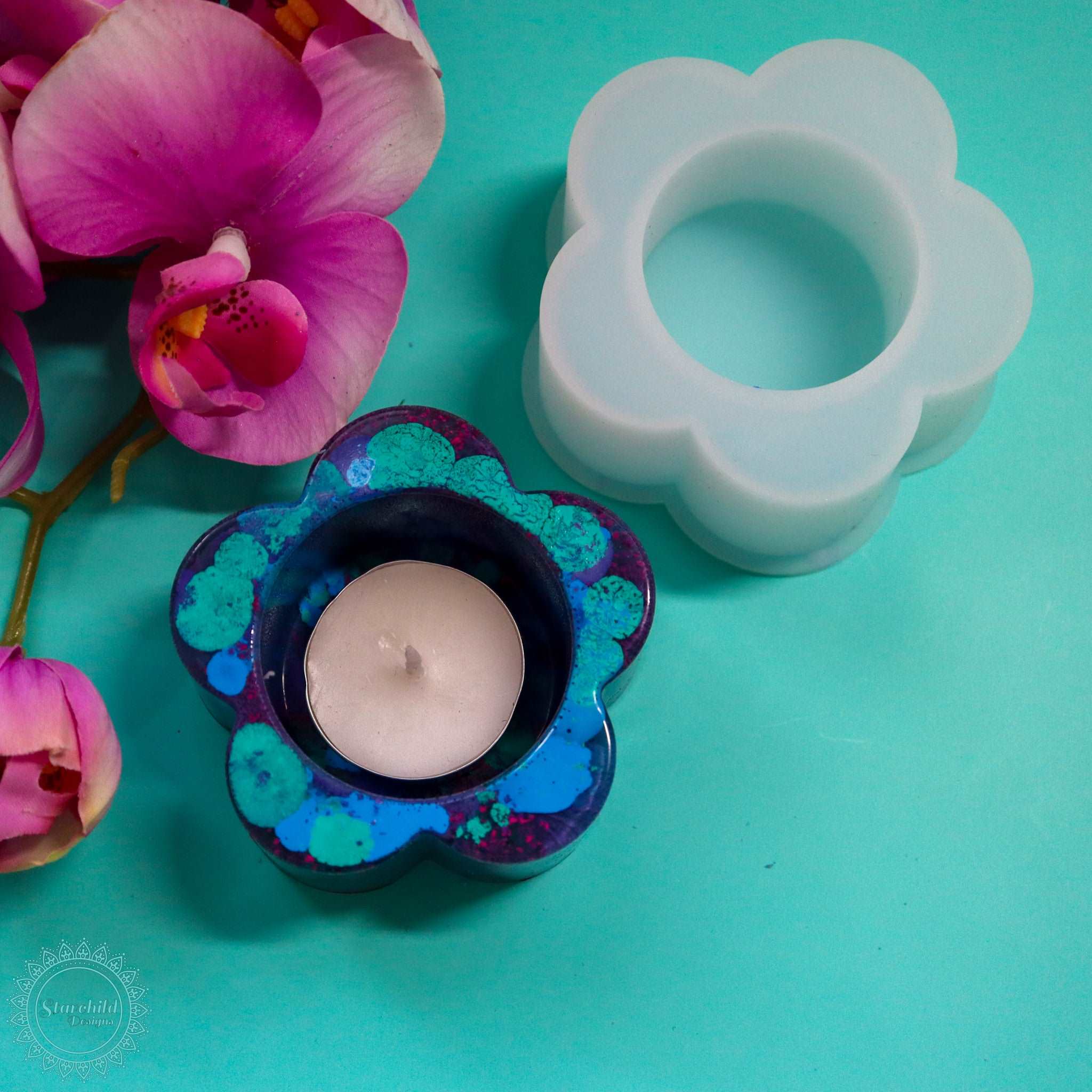 Flower Tealight Holder - Silicone Mould
