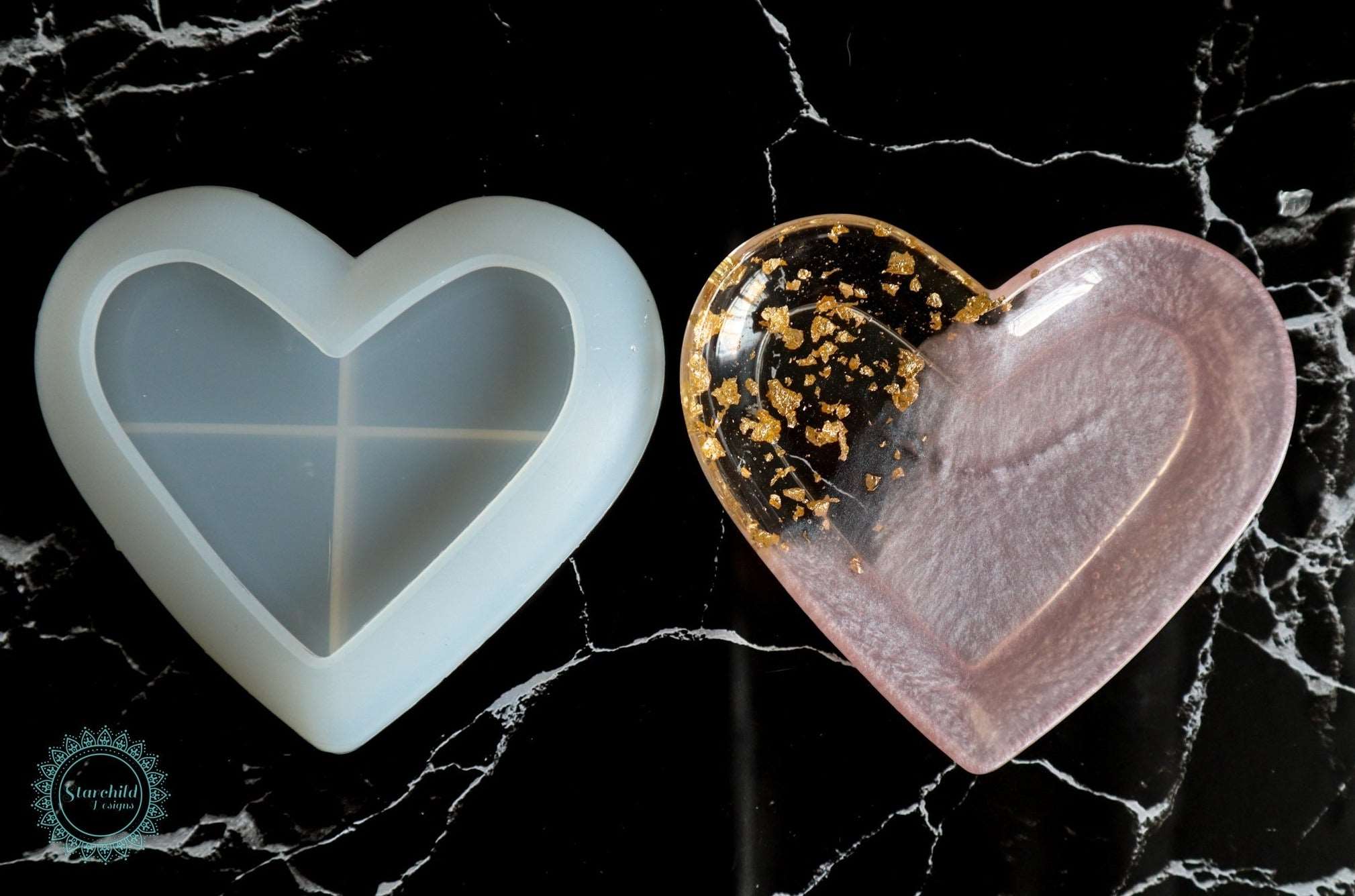 Heart Dish Silicone Mould, Epoxy Resin, Brisbane, Australia