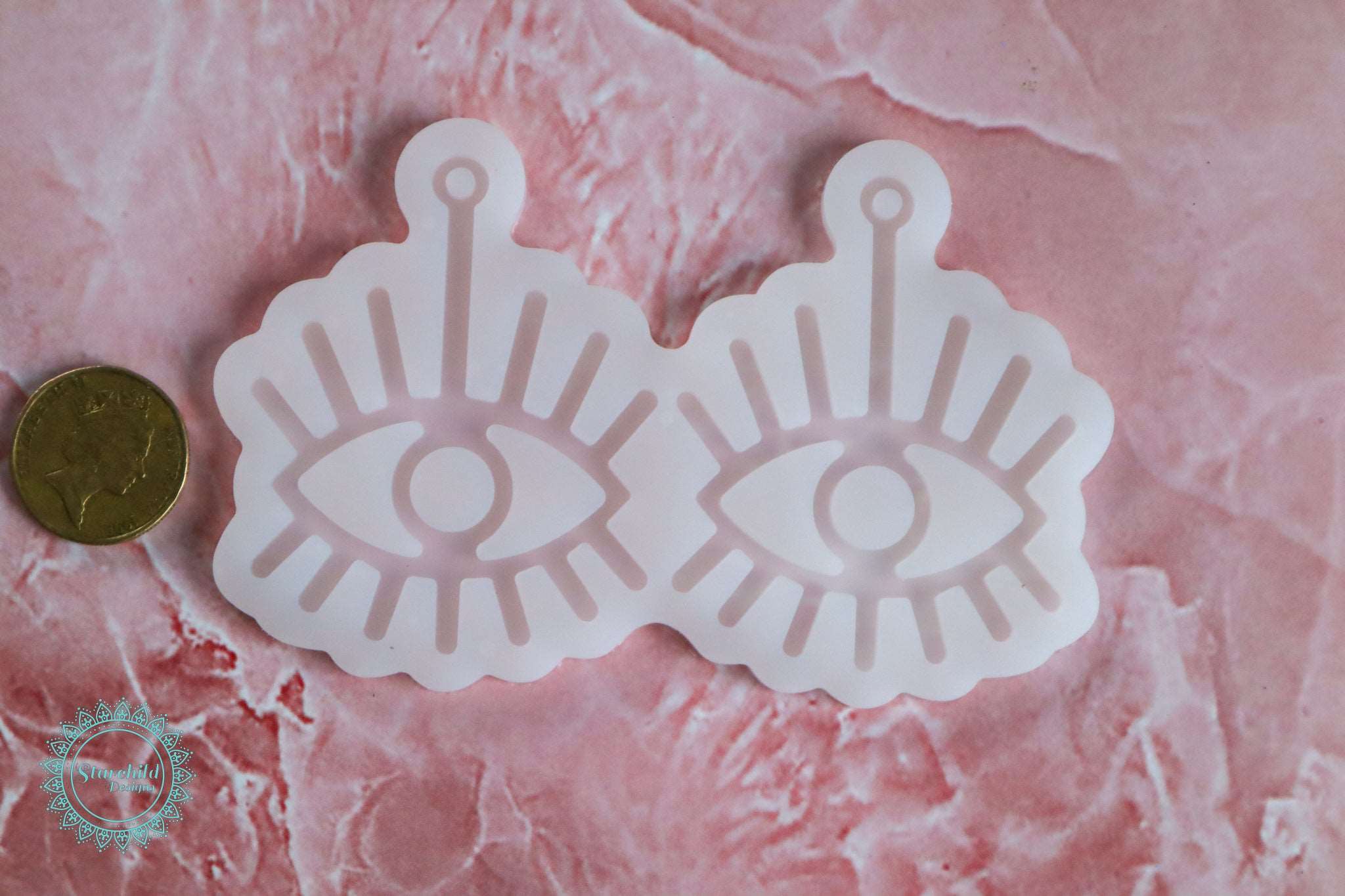 Evil Eye Earrings/Keychain Silicone Mould, Epoxy Resin, Brisbane, Australia