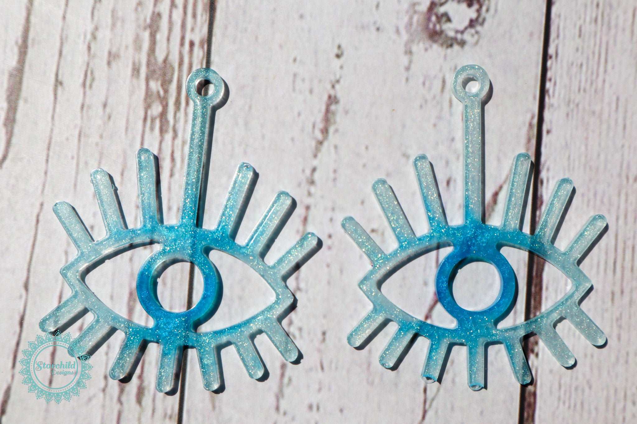 Evil Eye Earrings/Keychain - Silicone Mould