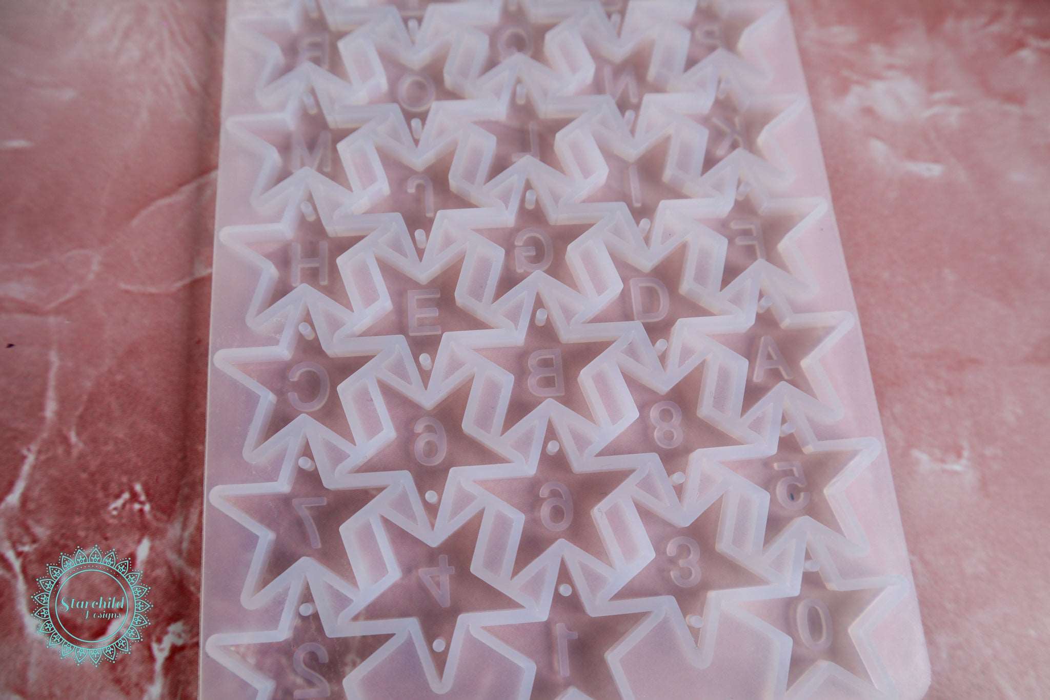 Alphabet Star Pendant/Keychain Silicone Mould, Epoxy Resin Art, Brisbane, Australia