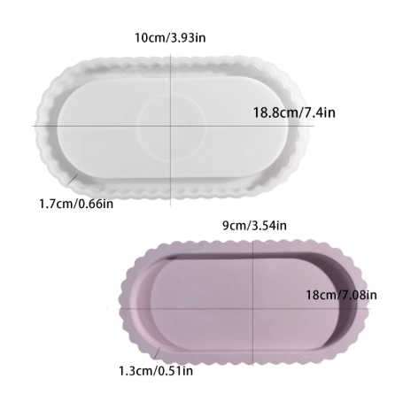 Ribbed Trinket Dish - Silicone Mould