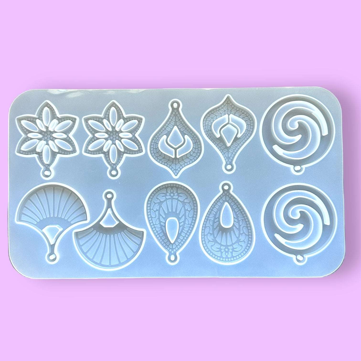 Flower Boho Earring Palette - Silicone Mould