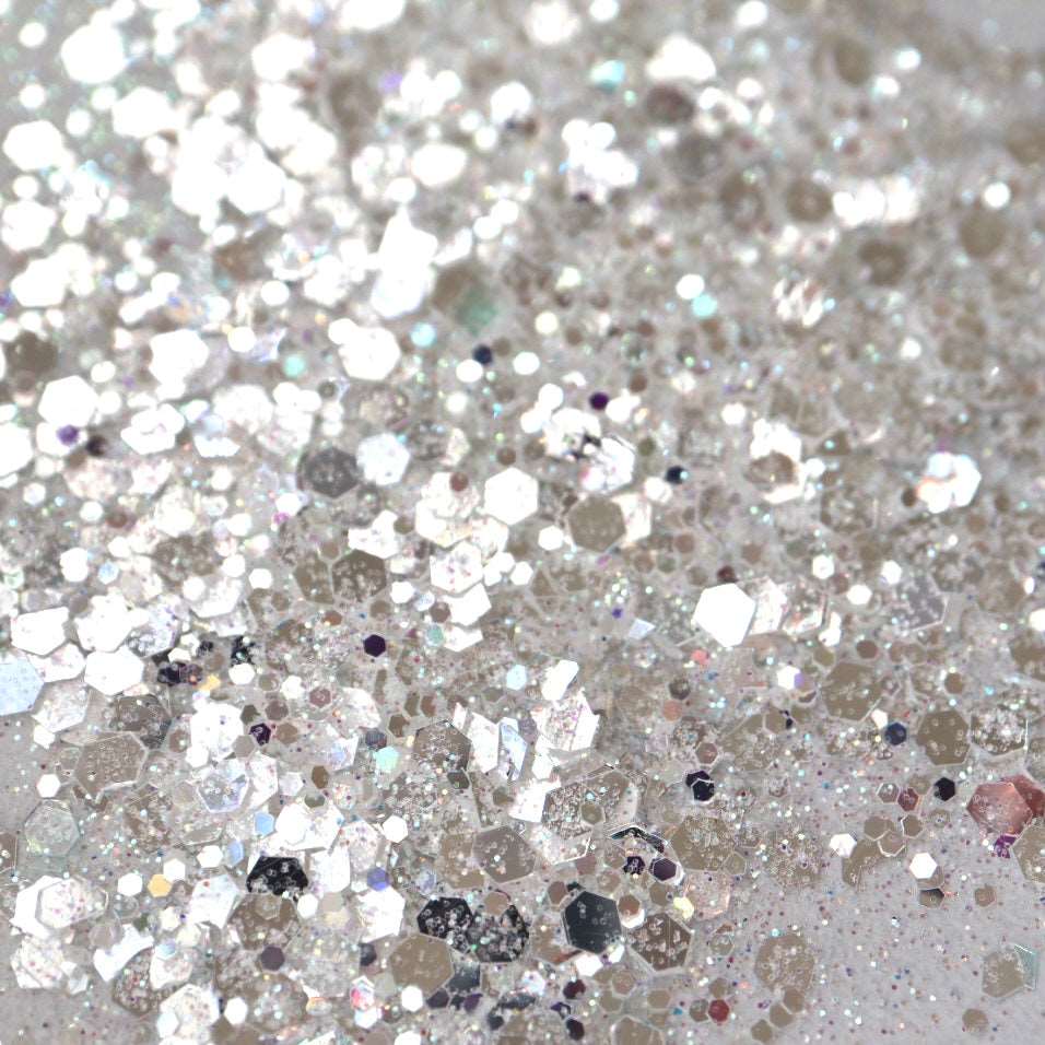Galaxina - Glitter - Glitter Shapes - Silver Holographic Star Shaped G –  80's Girl Glitter