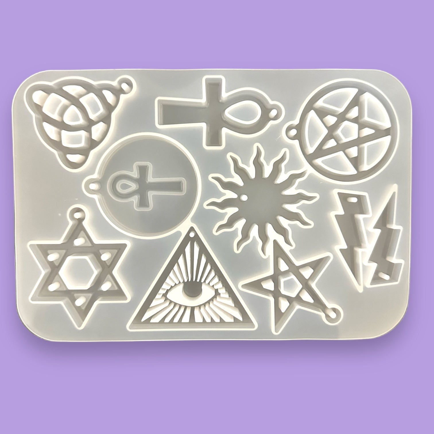 Pentagram & Ankh Keychain/Jewellery -  Silicone Mould