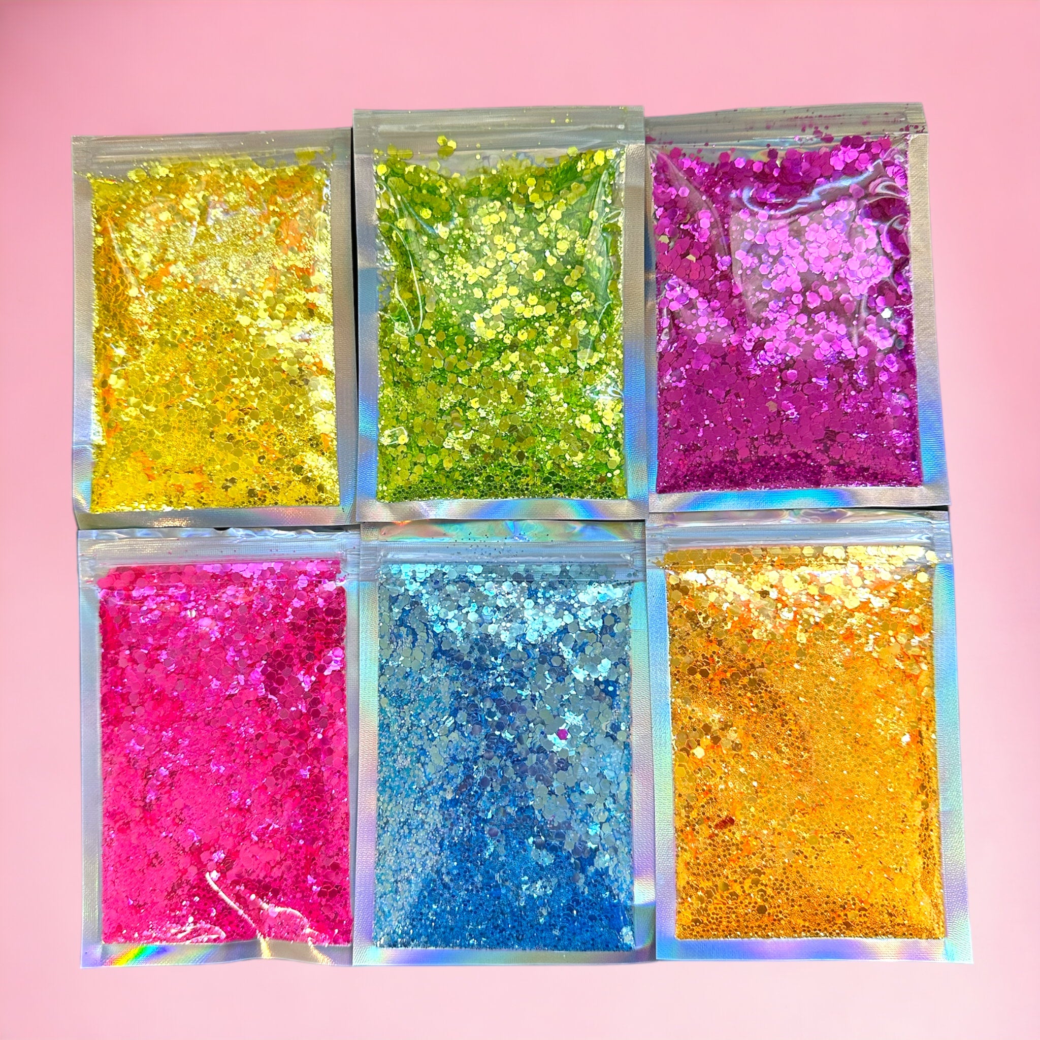 Holographic Chunky Glitter Set Craft Glitter Sparkle Sequins - Temu