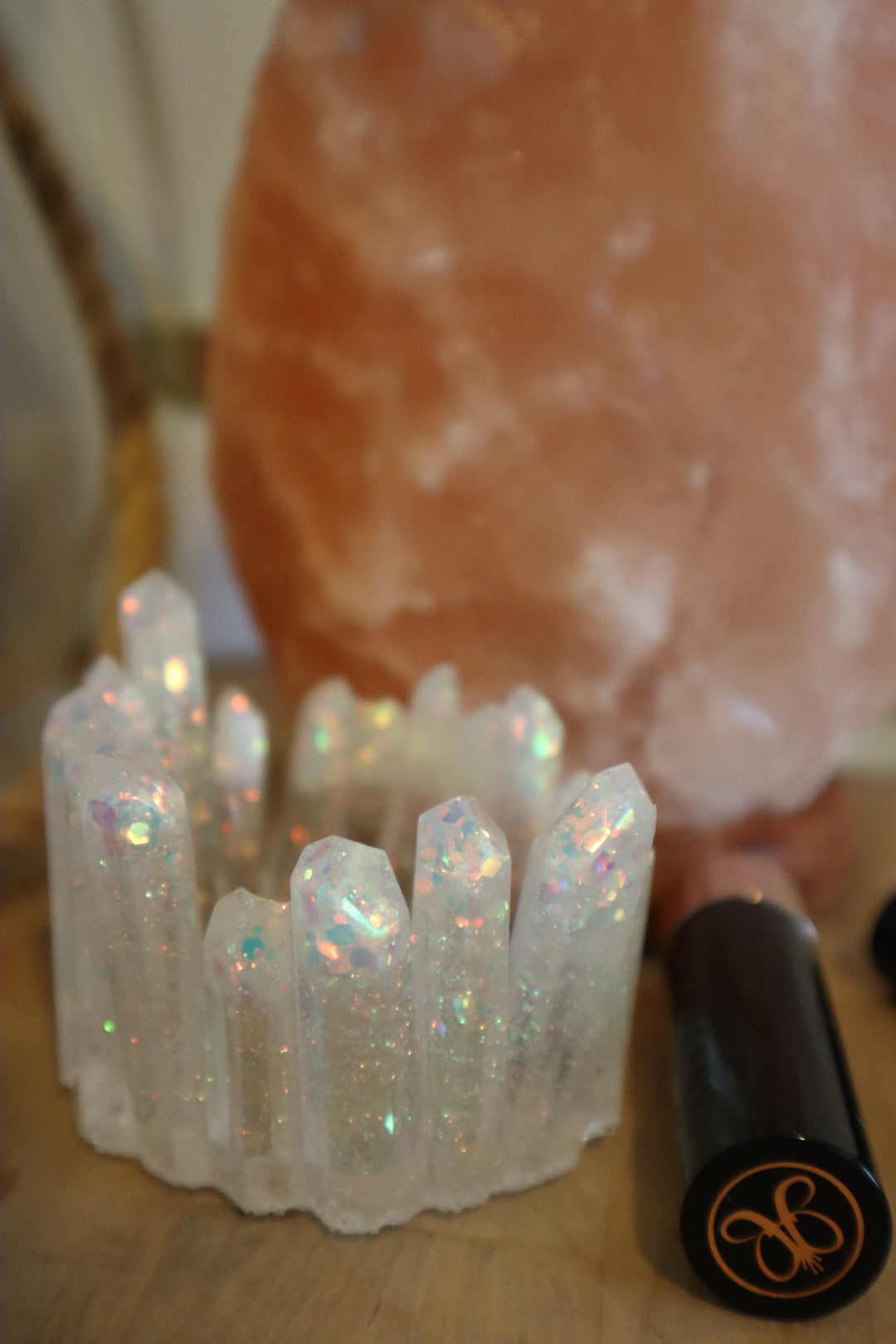 Crystal Candle Holder/ Trinket Dish/ Lipstick Holder, Epoxy Resin, Brisbane, Australia