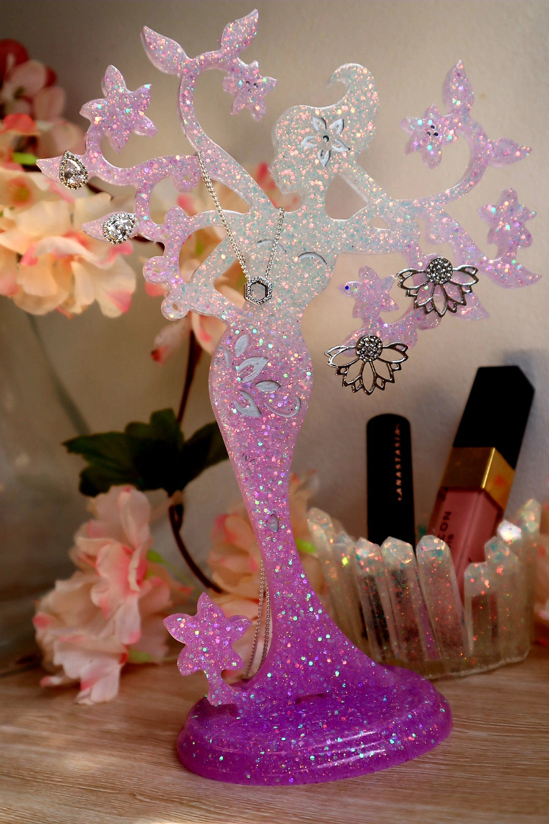 Lovely Lilac - Iridescent Glitter, Epoxy Resin Art & Craft, Brisbane, Australia