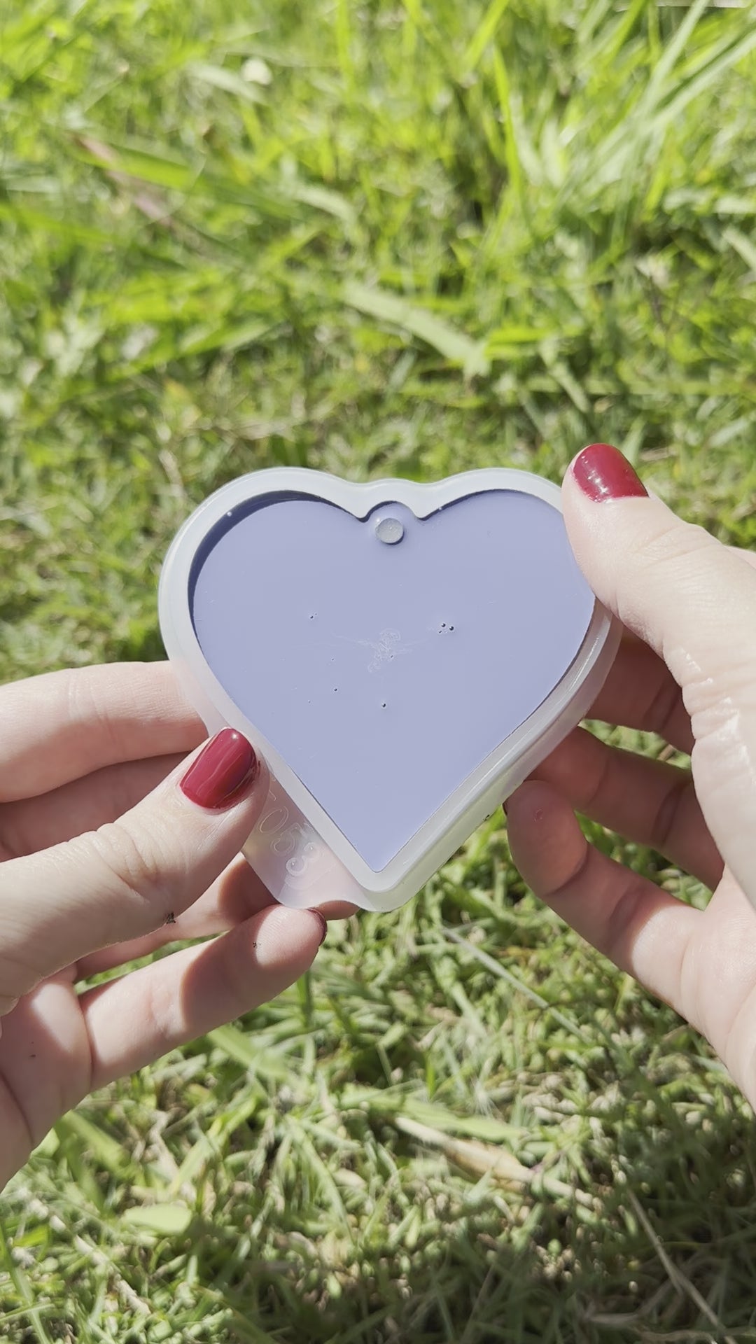 Holographic Heart Keychain - Silicone Mould