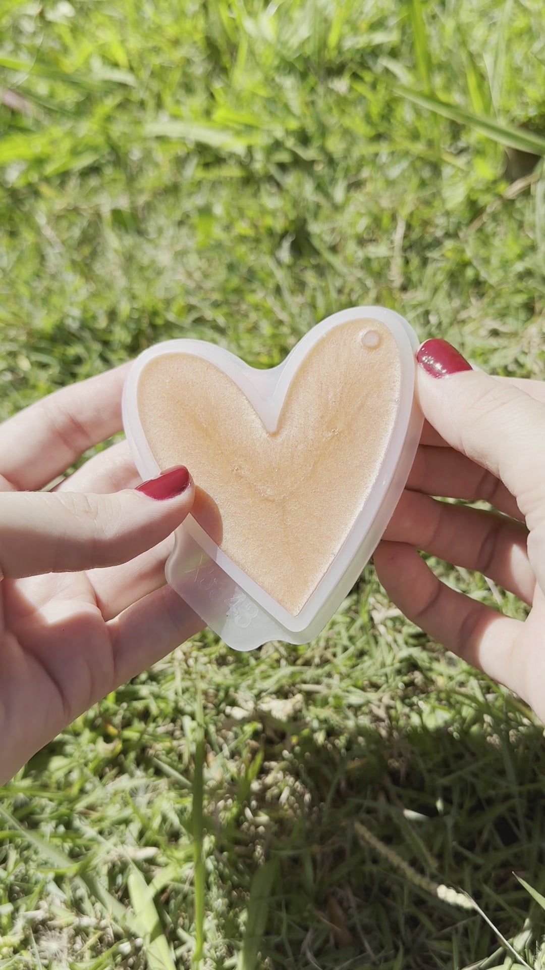 Holographic Heart Keychain - Silicone Mould